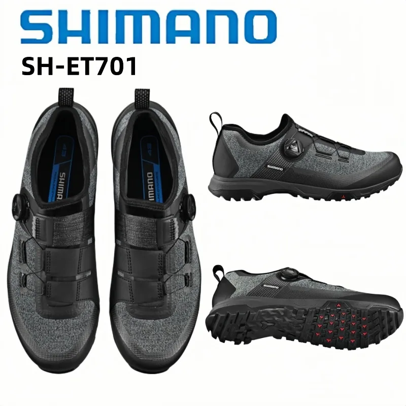 Cycling Shoes For Commute - Sepatu Touring Flat Shimano SH-ET701 Hitam/Cokelat