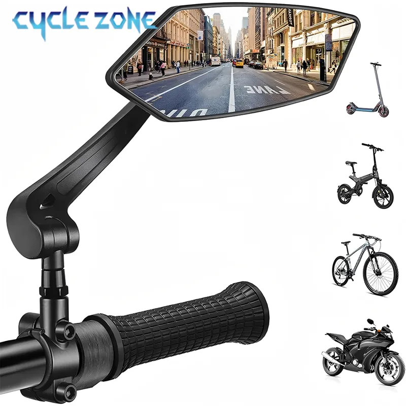 Cycling Zones - Kaca Spion Sepeda Gunung Cermin Datar