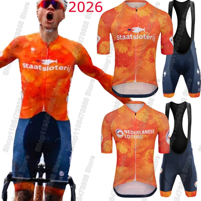 Cycling Commuter Shorts - Jersey Bersepeda Belanda 2026 Set Pakaian