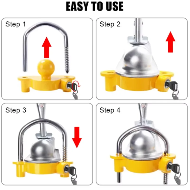 U Lock Heavy Duty - Kunci Pengaman Trailer Tugas Berat -