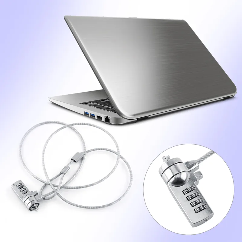 Chain Lock Combination - Pencegah pencurian Laptop kombinasi kunci keamanan