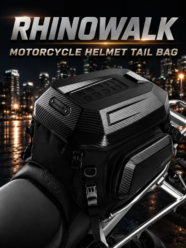 Cycling Commute Backpack - Tas Belakang Helm Motor Rhinowalk 23L-35L,