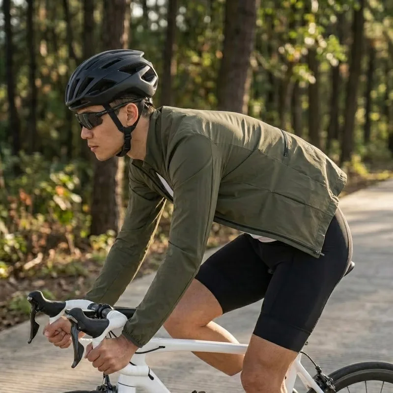 Cycling Commute Jacket - MY KILOMETRE Musim Semi Pria Kerikil