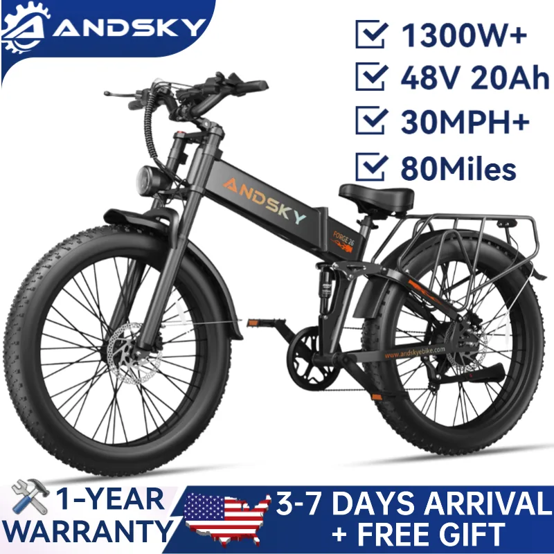 Commuting On Mountain Bike - ANDSKY Forge 26 Sepeda Listrik Lipat