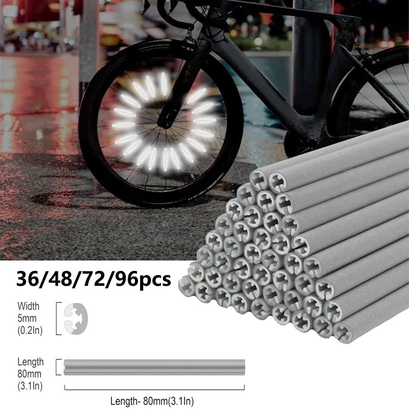 Spoke Reflector Set - 36/48/72/96 buah reflektor Ruji, Set sepeda