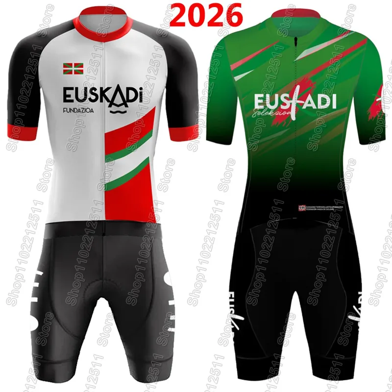 Cycling Commuter Shorts - Jersey Bersepeda Tim Euskadi 2026 Set