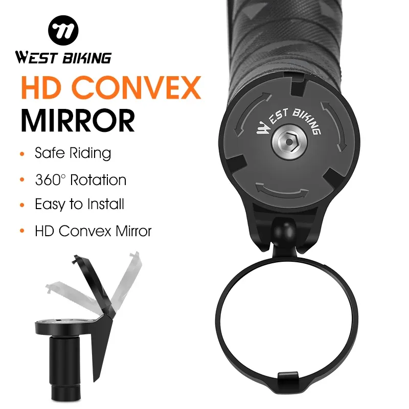 Mirror Handlebar Convex - WEST BIKING cermin spion stang sepeda,