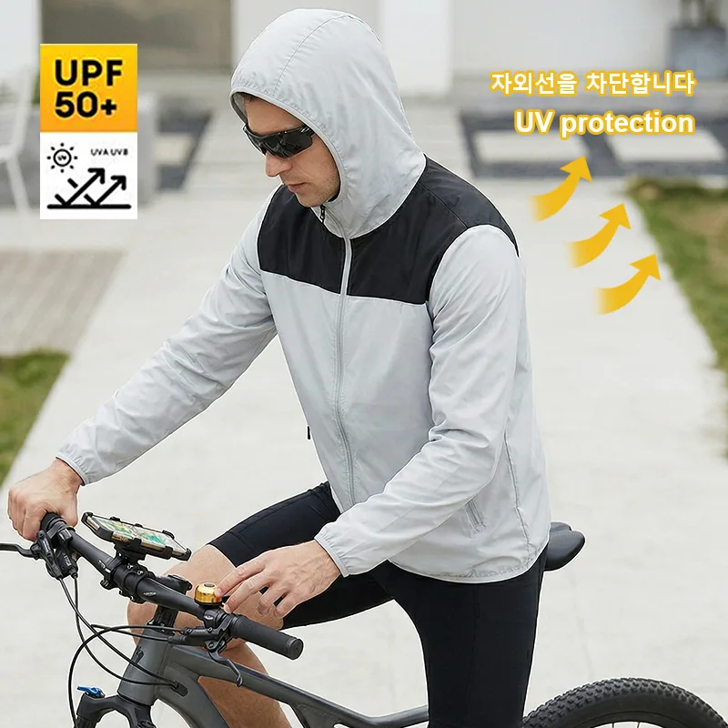 Cycling Commute Jacket - Jaket Tabir Surya Pria Musim Panas