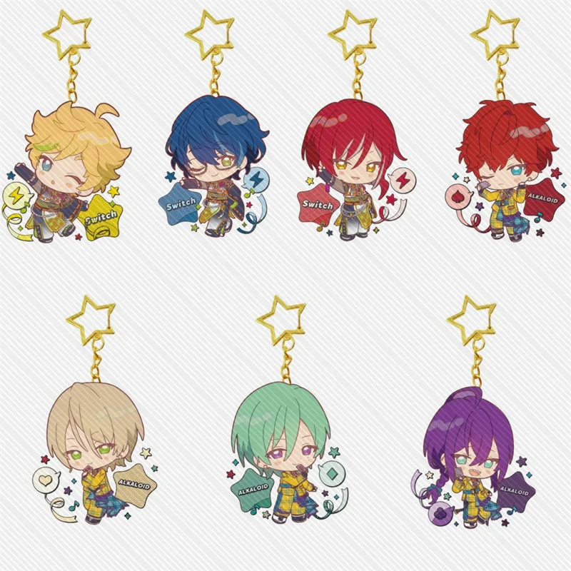 Chain Lock Combination - 6CM Game Ensemble Stars!! Gantungan Kunci