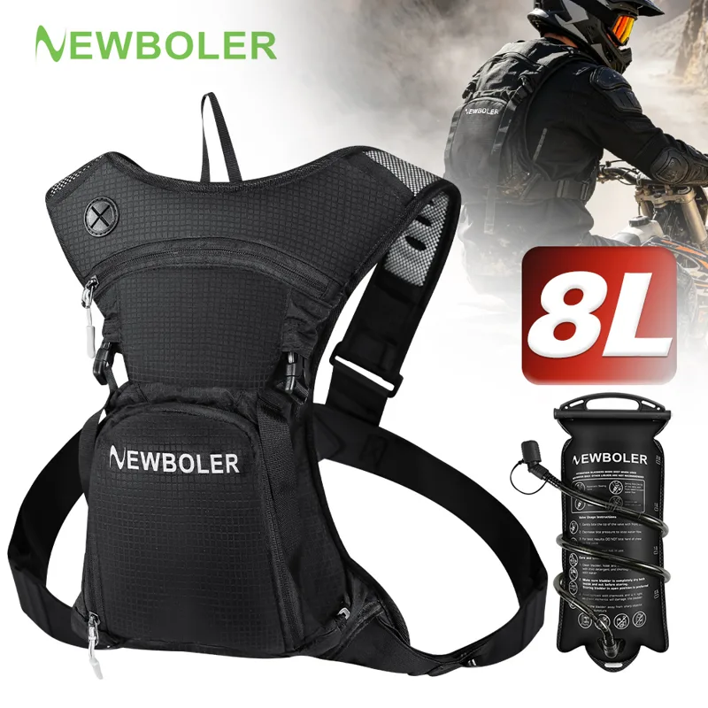 Cycling Commute Backpack - NEWBOLER 8L Paket Hidrasi Sepeda Motor