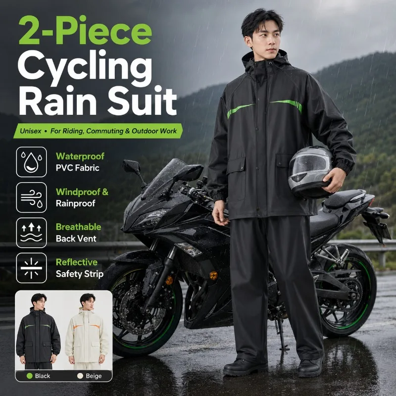 Cycling Commute Jacket - Setelan Hujan Bersepeda Anti Air 2