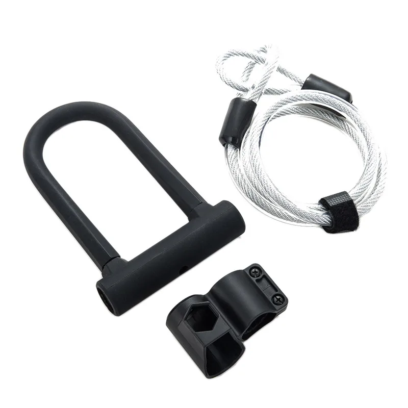U Lock Heavy Duty - Kunci U Sepeda Hitam Tahan Banting,