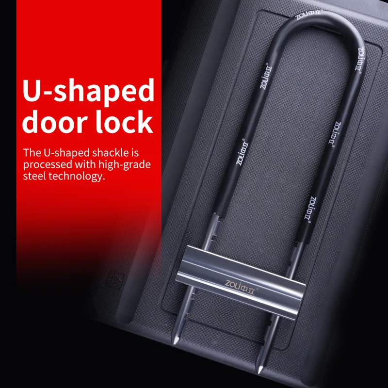 U Lock Heavy Duty - Kunci Sepeda ZOLI U-Lock, Kunci Anti