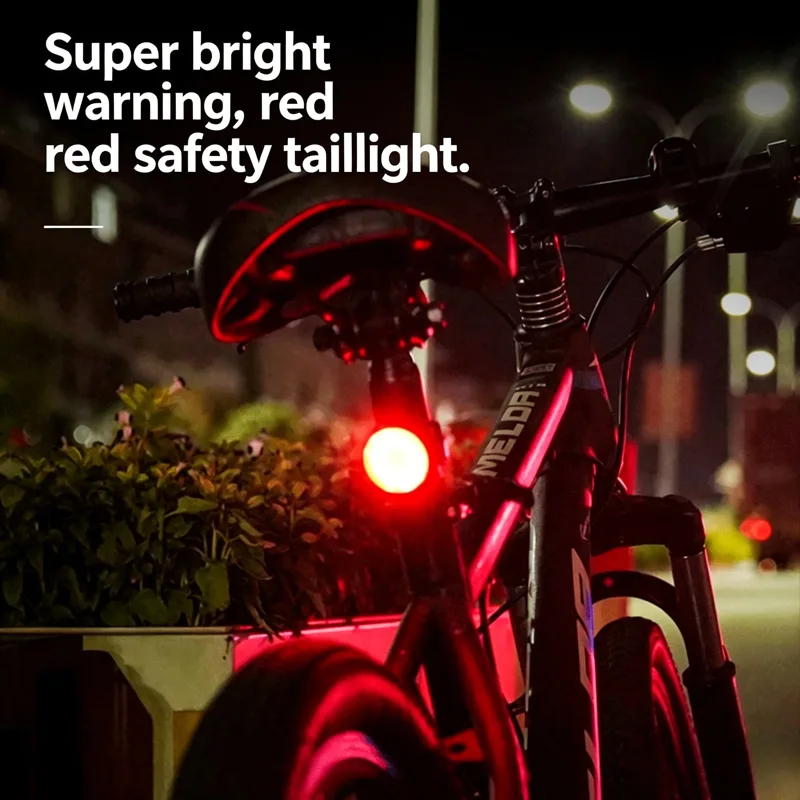 Bike Light Front Rear - Set Lampu Sepeda LED Tahan Air