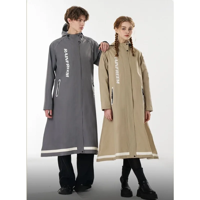 Cycling Commuter Rain Gear - Jas Hujan Gaya Panjang Tunggal Kebesaran