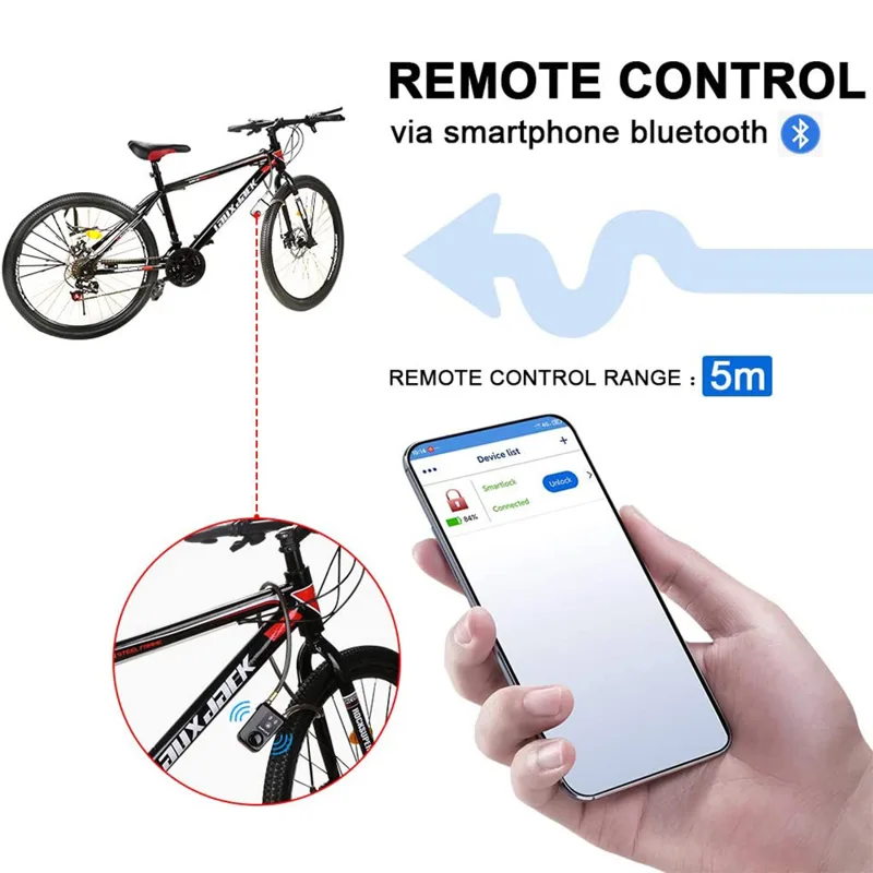 Kunci Sepeda Pintar Bluetooth  - Chain Lock Combination ulasan dan harga