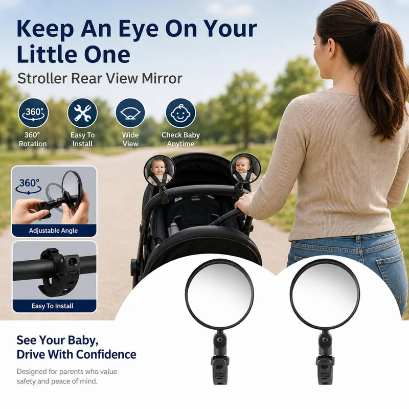 2 Buah Cermin Sepeda Dapat Dis - Mirror Handlebar Convex ulasan dan harga