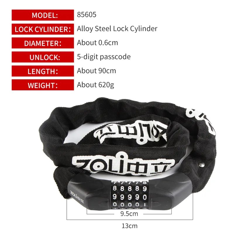Kunci rantai sepeda Zoli porta - Chain Lock Combination ulasan dan harga