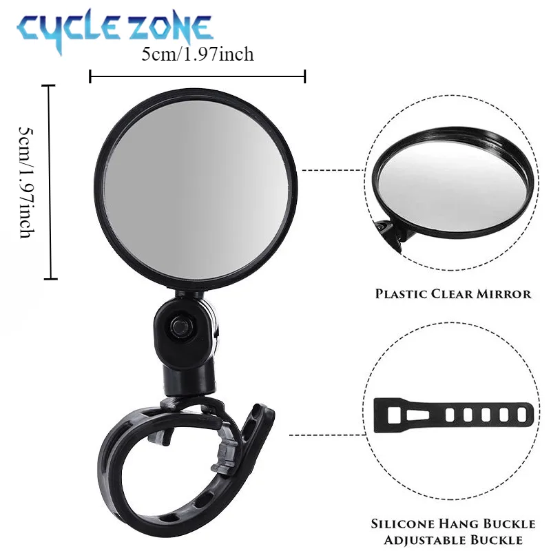 2 Buah Kaca Spion Sepeda 360 D - Cycling Zones ulasan dan harga