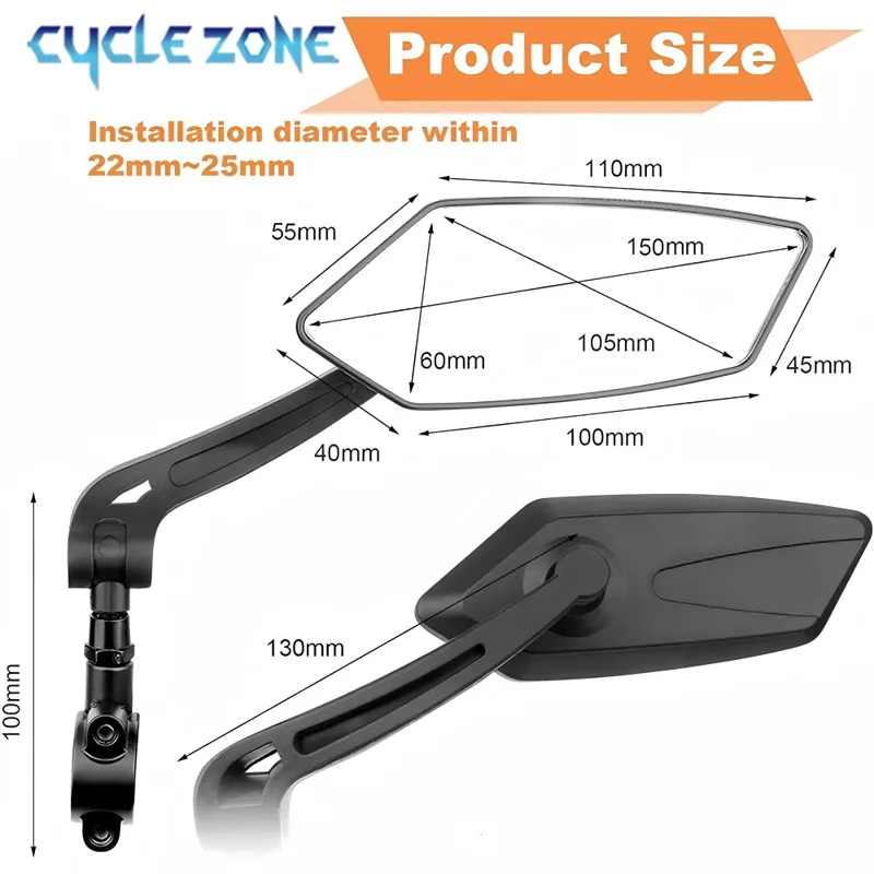 Kaca Spion Sepeda Gunung Cermi - Cycling Zones ulasan dan harga