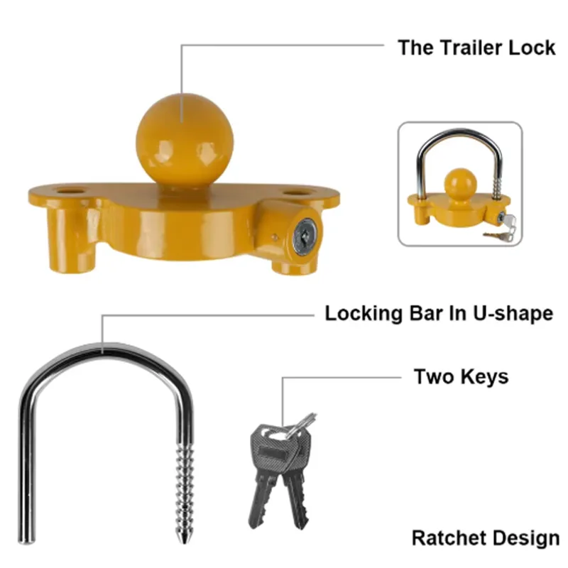 Kunci Pengaman Trailer Tugas B - U Lock Heavy Duty ulasan dan harga