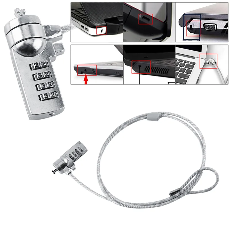 Pencegah pencurian Laptop komb - Chain Lock Combination ulasan dan harga