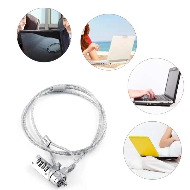 Pencegah pencurian Laptop komb - Chain Lock Combination ulasan dan harga