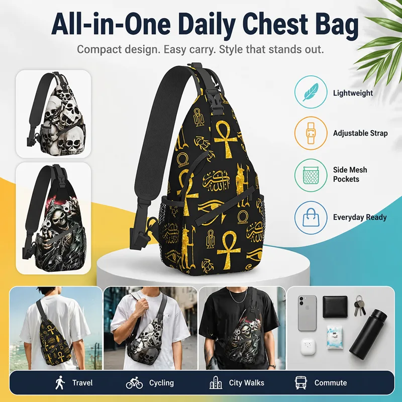 Tas Selempang Dada Pria, Tas S - Cycling Commute Essentials ulasan dan harga