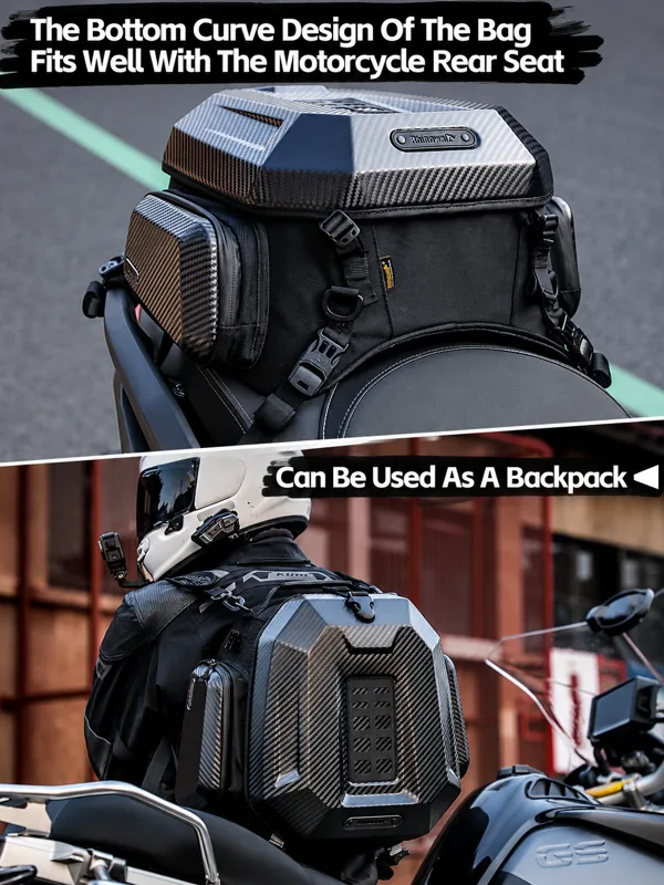 Tas Belakang Helm Motor Rhinow - Cycling Commute Backpack ulasan dan harga