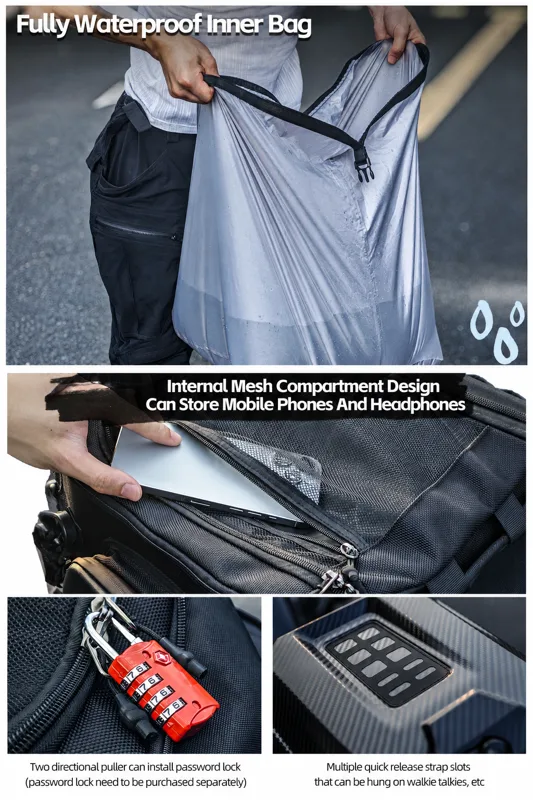 Tas Belakang Helm Motor Rhinow - Cycling Commute Backpack ulasan dan harga