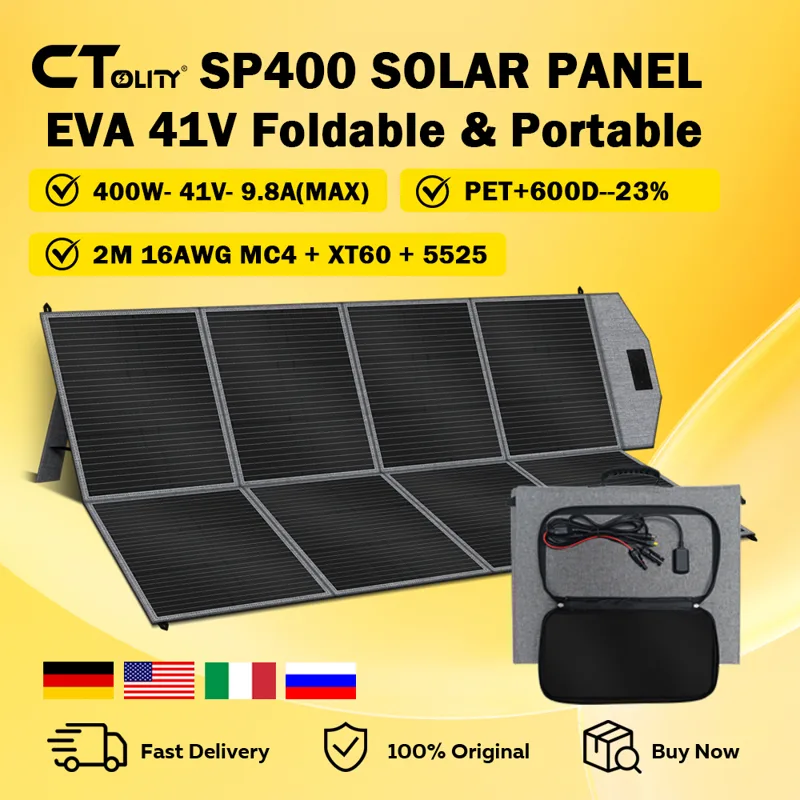 CTOLITY SP400 Panel Surya Port - Usb Charger Dynamo ulasan dan harga