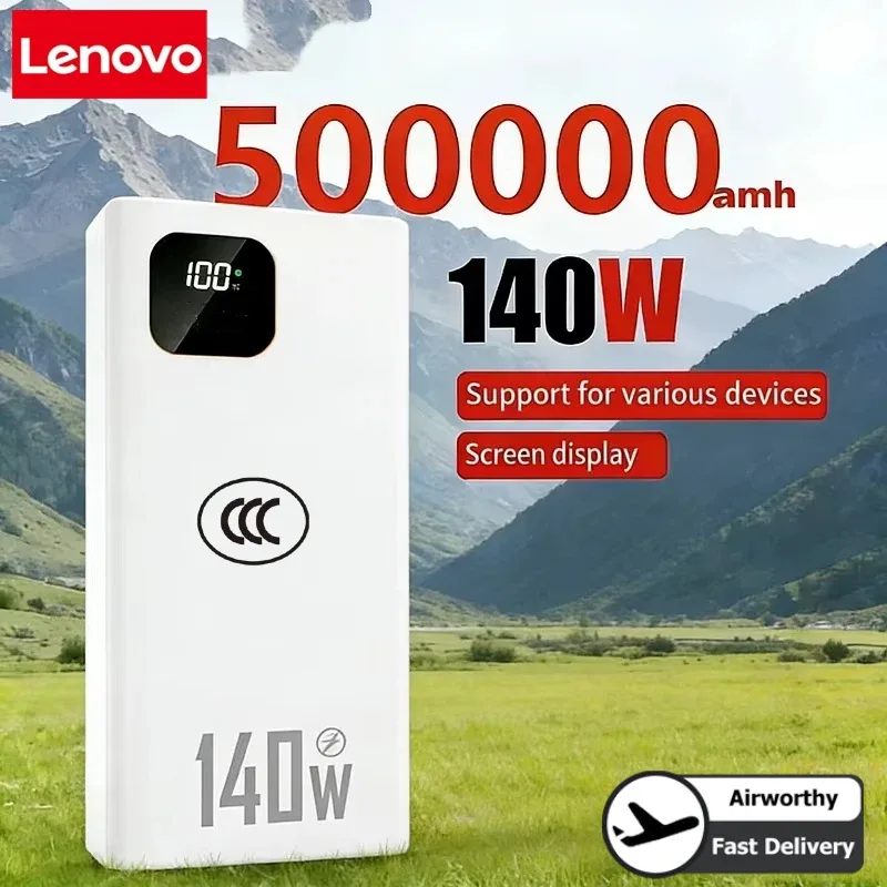 Lenovo 140W 500000mAh Power Ba - Usb Charger Dynamo ulasan dan harga