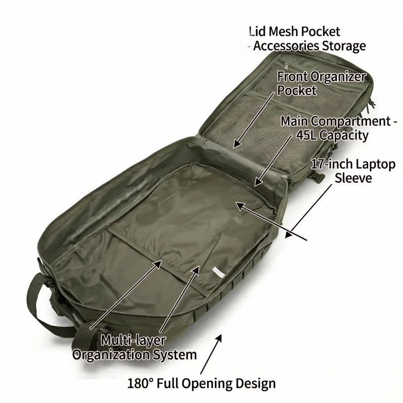 Ransel Taktis Pria 45L, Tas Bu - Cycling Commuter Backpack Laptop ulasan dan harga
