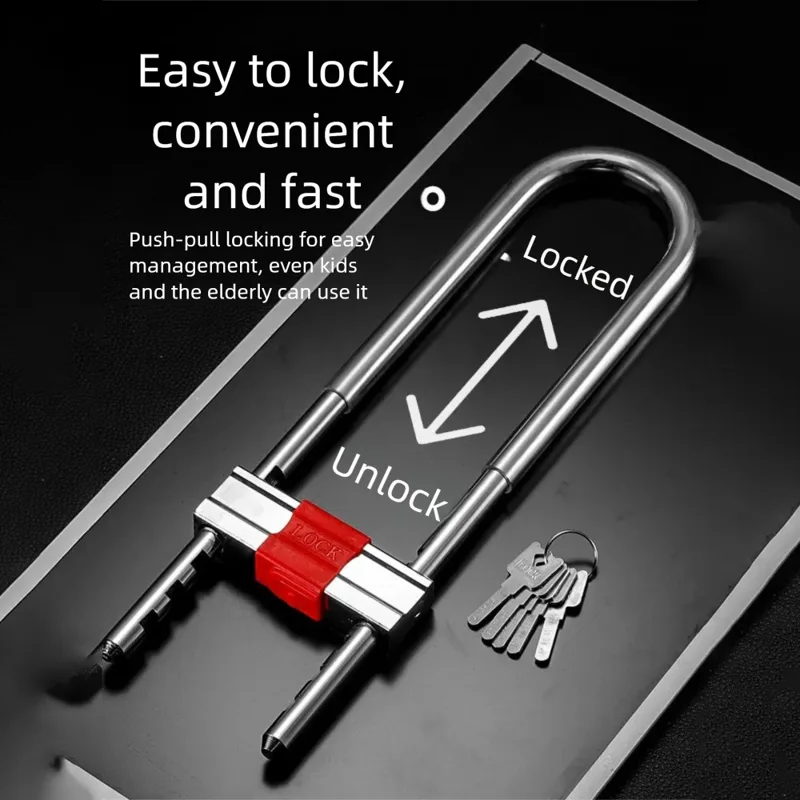 Kunci Kombinasi Sepeda Model U - U Lock Heavy Duty ulasan dan harga