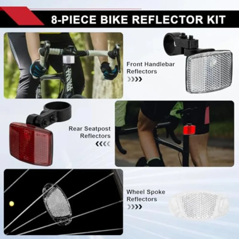 8PCS Set Reflektor Sepeda untu - Spoke Reflector Set ulasan dan harga