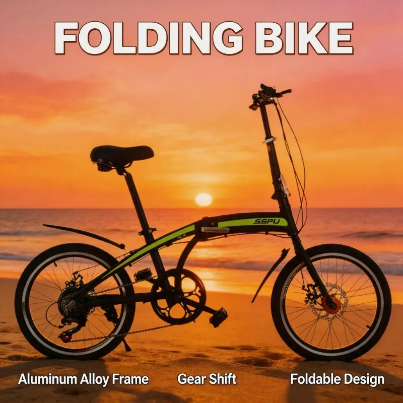 Sepeda Lipat Aluminium Alloy R - Commuter Biking ulasan dan harga