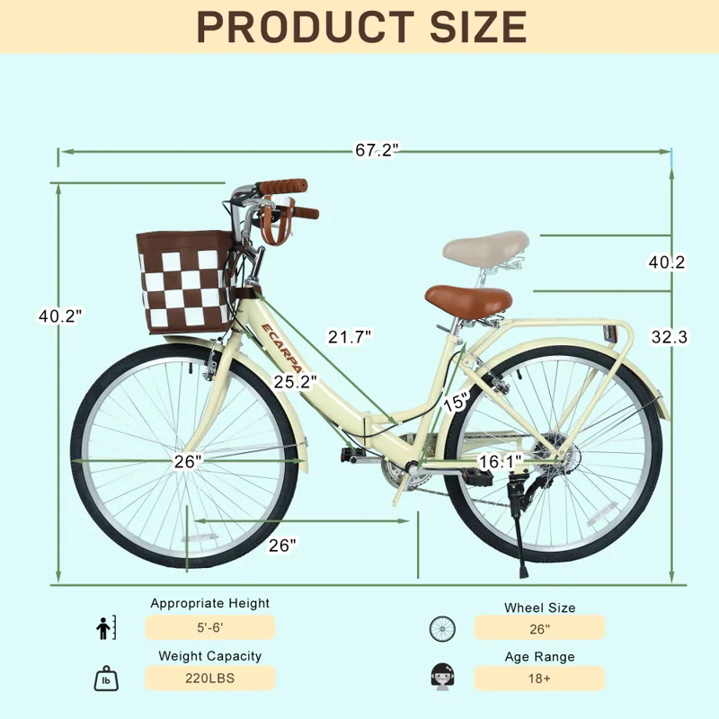 A26285B Sepeda Lipat Kota 26 I - Commuter Biking ulasan dan harga