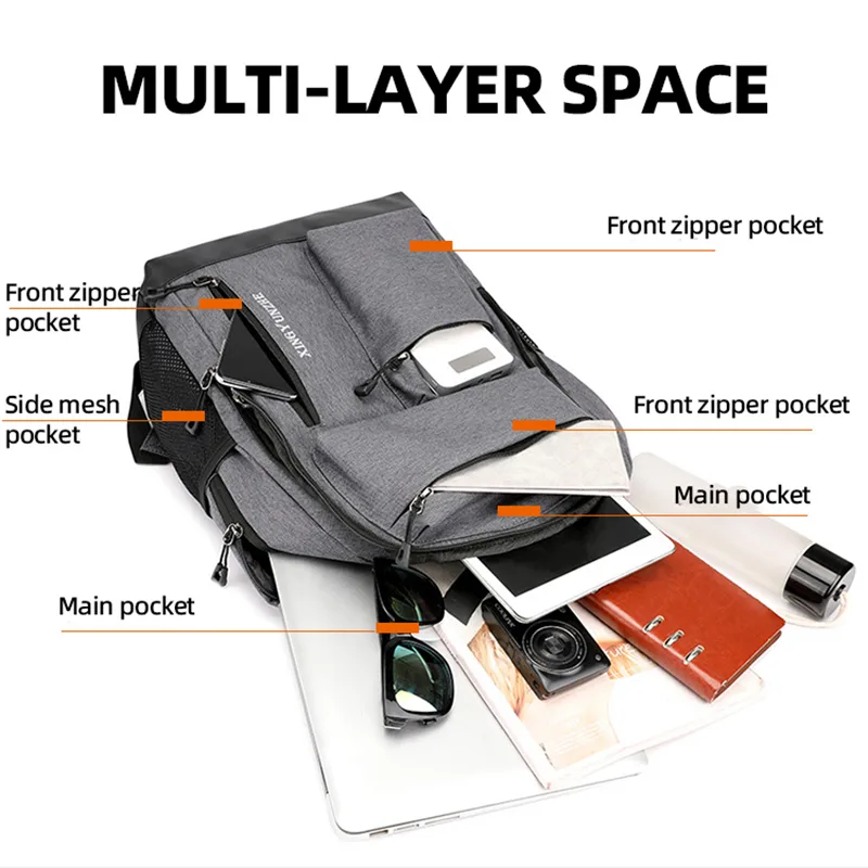 Tas Ransel Pengisi Daya USB Pr - Cycling Commuter Backpack Laptop ulasan dan harga