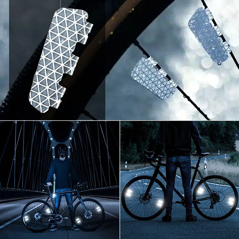 4 Buah/Set Stiker Reflektif Se - Spoke Reflector Set ulasan dan harga