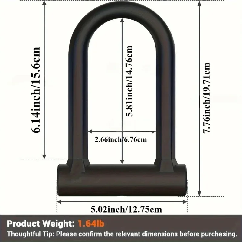 Kunci Sepeda Tugas Berat Anti  - U Lock Heavy Duty ulasan dan harga