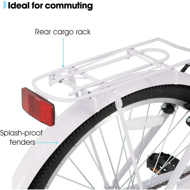 Sepeda Cruiser 26 7-Speed Step - Cycling Commute Speed ulasan dan harga