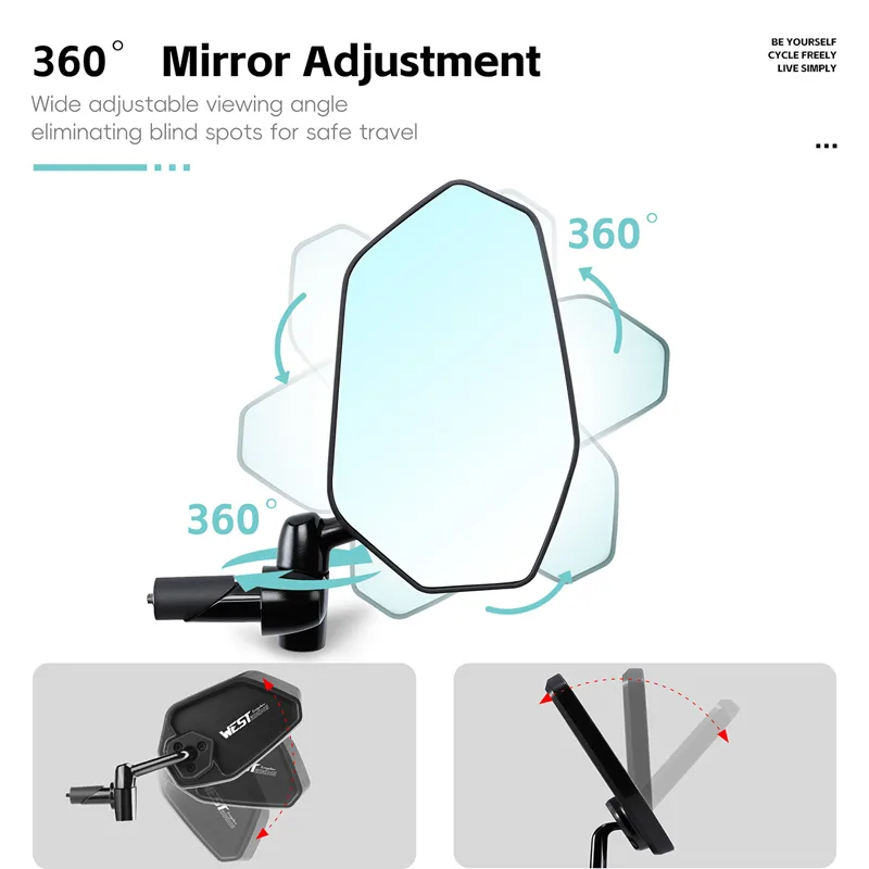 Kaca Spion Cembung Anti-silau  - Mirror Handlebar Convex ulasan dan harga