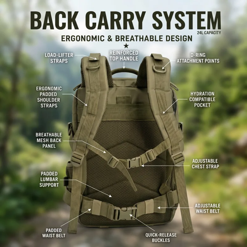 Ransel Taktis Molle 24L untuk  - Cycling Commute Distance ulasan dan harga