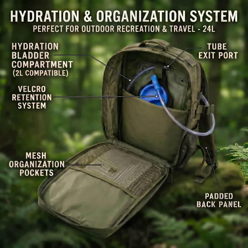 Ransel Taktis Molle 24L untuk  - Cycling Commute Distance ulasan dan harga