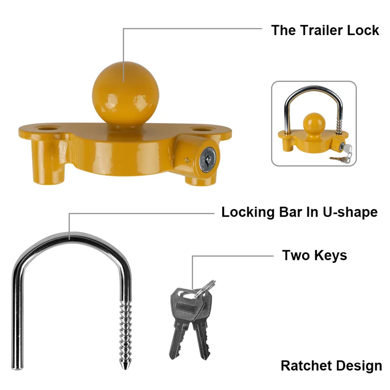 Bola derek keamanan Trailer Co - U Lock Heavy Duty ulasan dan harga