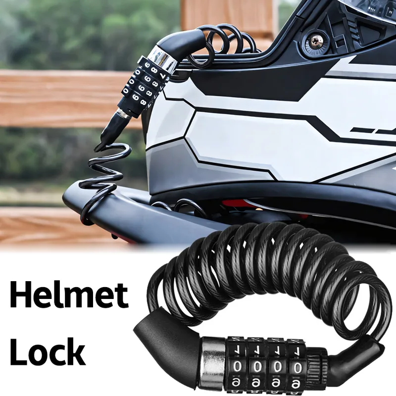 Kunci helm Anti Maling, rantai - Chain Lock Combination ulasan dan harga