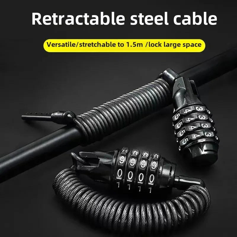 Kunci helm Anti Maling, rantai - Chain Lock Combination ulasan dan harga