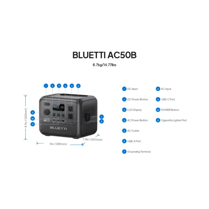 BLUETTI AC50B Pembangkit Listr - Usb Charger Dynamo ulasan dan harga