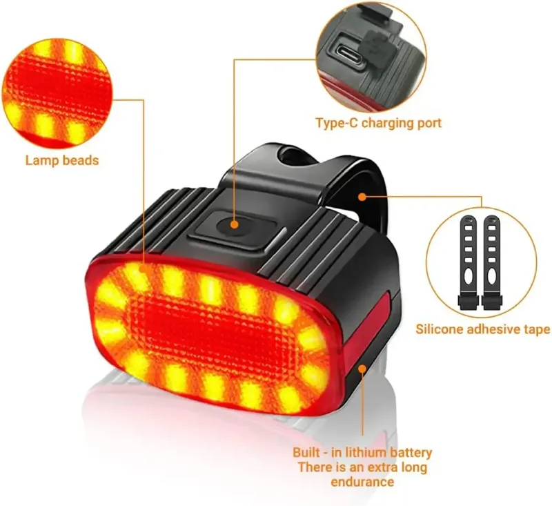 Lampu depan belakang sepeda, l - Bike Light Front Rear ulasan dan harga