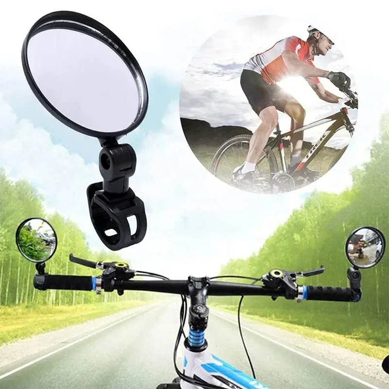 2-8 Buah Cermin Sepeda, Kaca S - Mirror Handlebar Convex ulasan dan harga